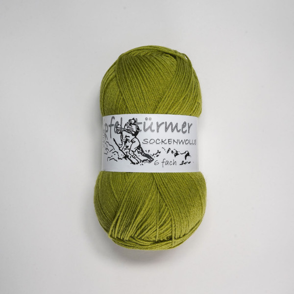 „Gipfelstürmer“ sock yarn, 150 gr balls, 6-ply, meadow green, mulesing free